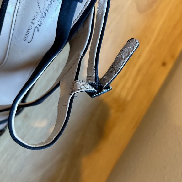 Vince Camuto Imagine Black Side Jeweled Strappy Heels Size 7.5 Chic & Sophistica - Picture 8 of 10